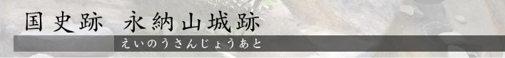 国史跡 永納山城跡