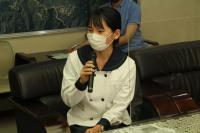 西条高校生徒会　懇談の様子