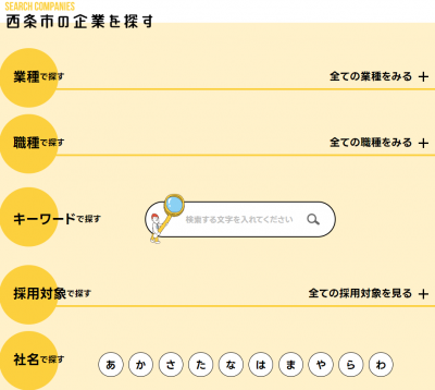 西条市企業ガイド企業検索