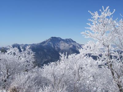 冬の石鎚山