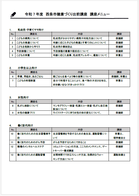 出前①