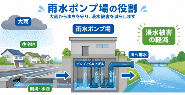 雨水ポンプの役割